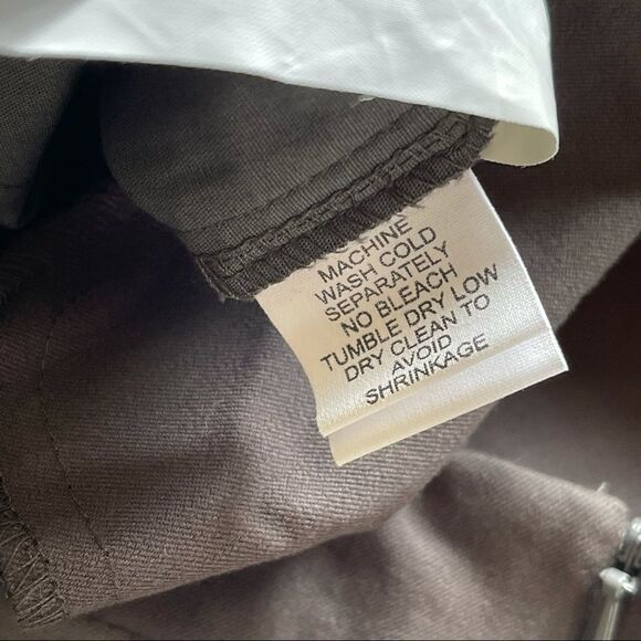 EILEEN FISHER Cotton Ankle Zippered PANT colorblock size S - Picture 5 of 8